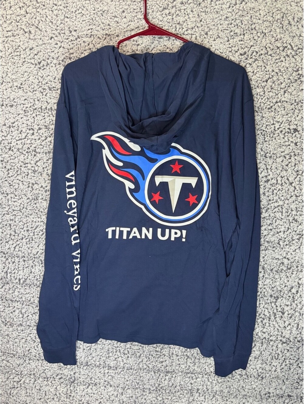 Tennessee Titans NFL Vineyard Vines Local Long Sleeve Hoodie - Navy Size XL NWT